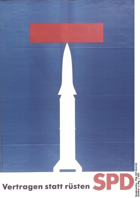SPD-Wahlplakat „Vertragen statt rüsten” (1983)